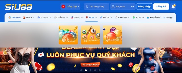 Truy cập nhà cái Siu88 để trải nghiệm cá cược Lotobet hấp dẫn