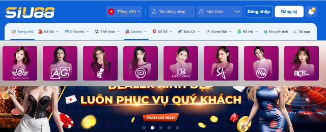 Truy cập trang chủ nhà cái Siu88 để tham gia cá cược